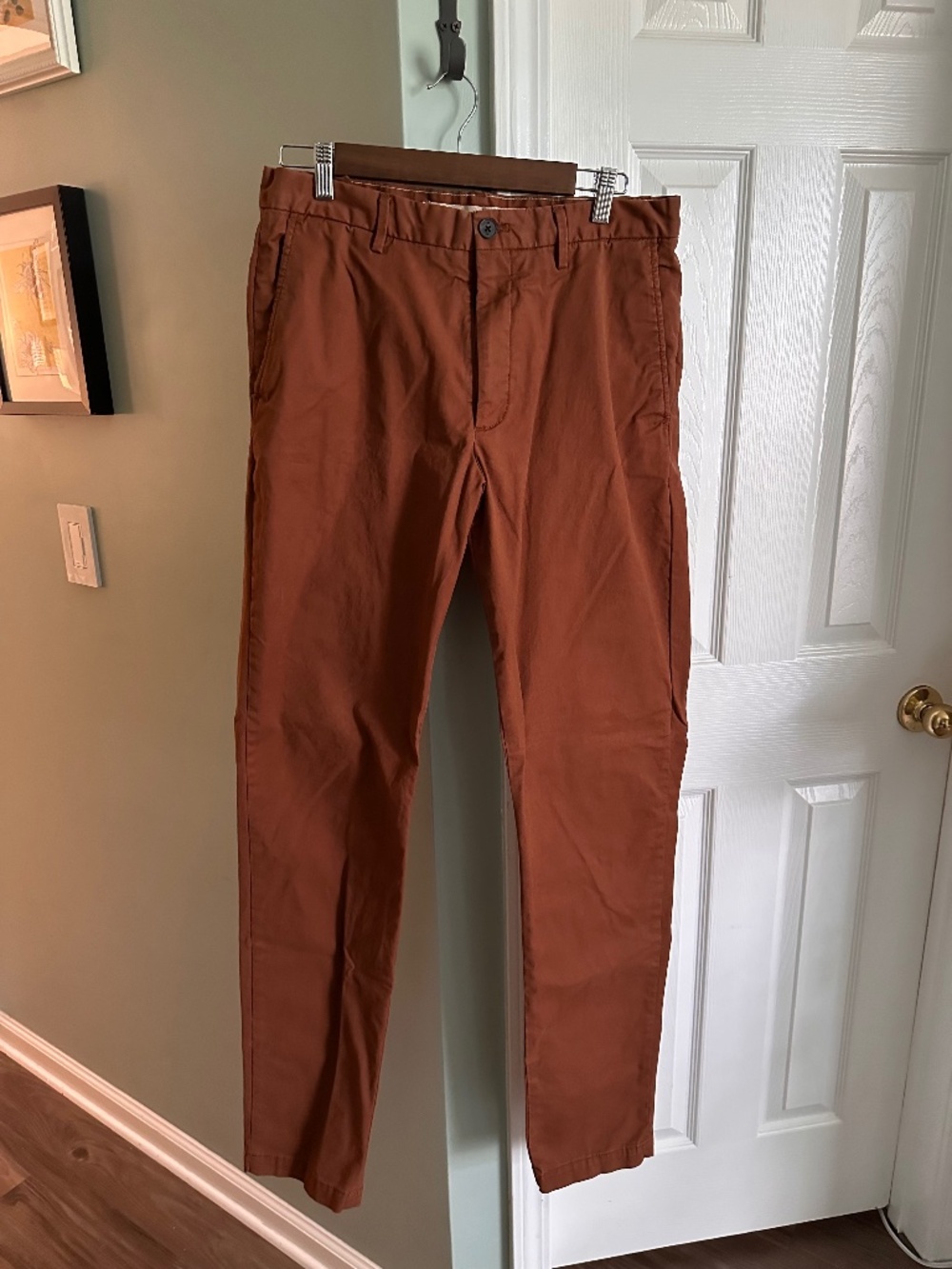 BANANA REPUBLIC FACTORY Original Chinos - Rust Brown - 33 X 36